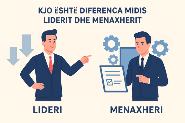 diferenca midis liderit dhe menaxherit Gerhard Dibra
