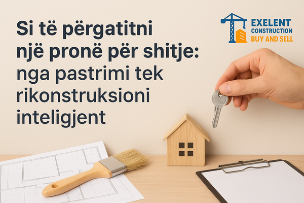 si të përgatitni një pronë për shitje nga pastrimi tek rikonstruksioni inteligjent