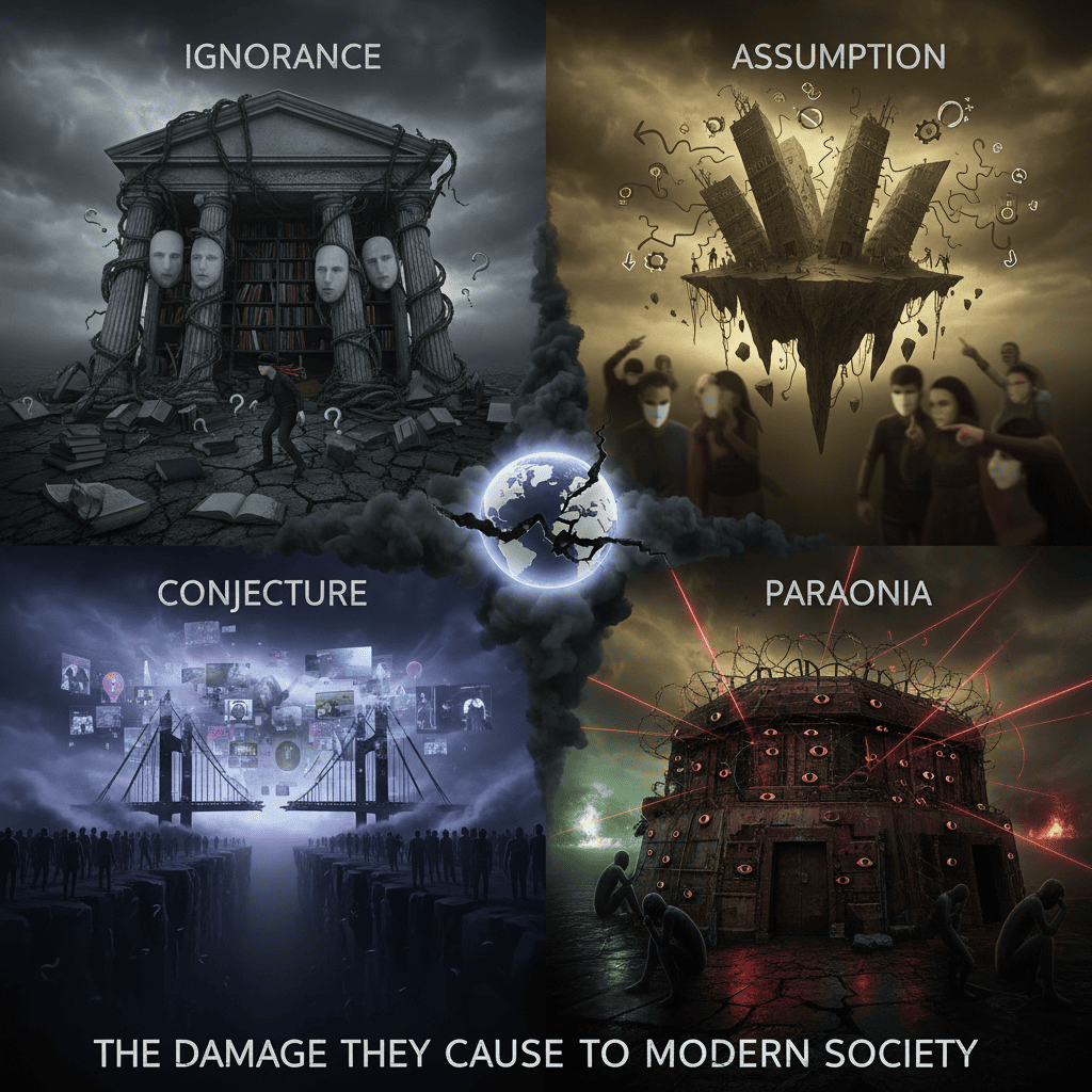 ignorance, assumption, conjecture, and paranoia – the damage they cause to modern society (1)